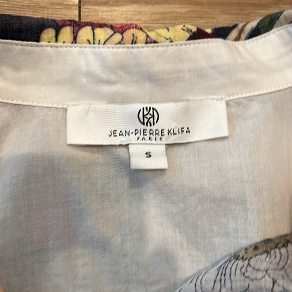 JEAN PIERRE KLIFA Shirt Alice’s Garden Parktown Long Sleeve, Sheer SMALL - Picture 3 of 5